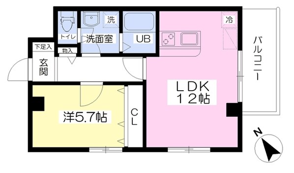 東映マンションの物件間取画像